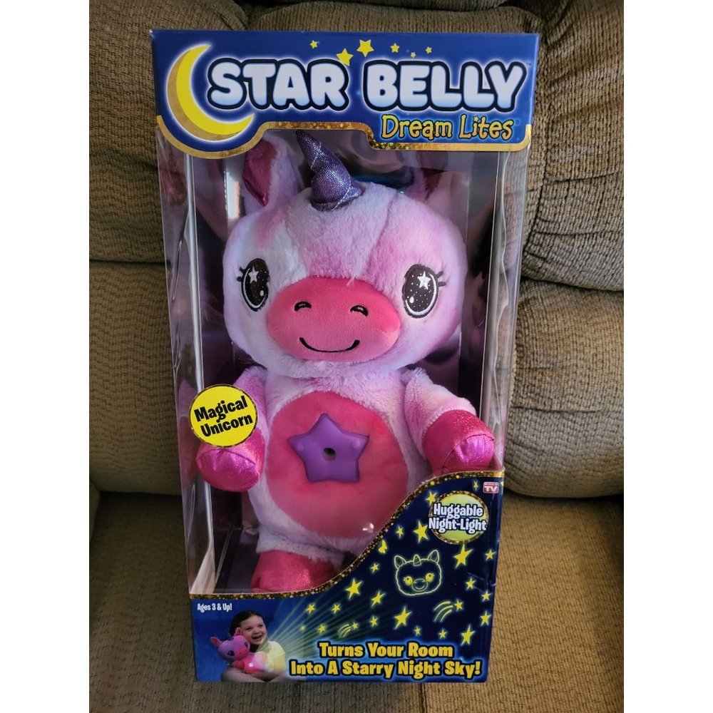 Star Belly Dream Lites Pink and Purple Magical Unicorn Soothing Night Light